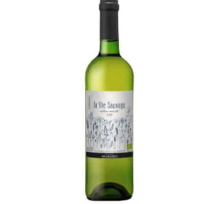 La Vie Sauvage Nature Vivante 70cl – Organic Bergerac red/rosé/white wine with eco-friendly packaging.